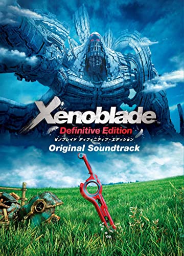 Xenoblade Definitive Edition soundtrack CD cover with robot and green field.