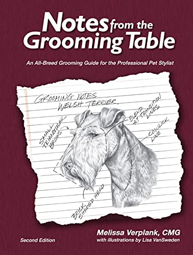 Book with grooming table on cover, likely featuring a dog or other pet.
