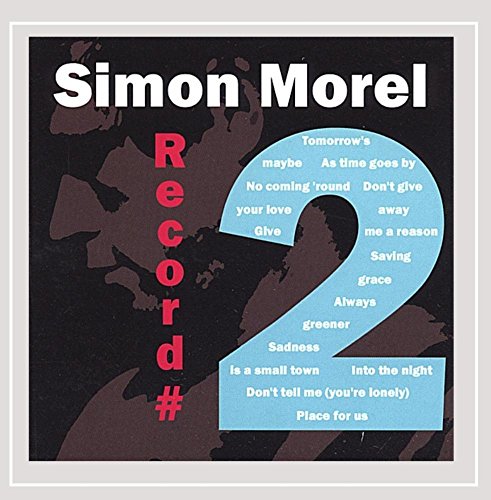 CD cover for Simon Morel’s “Record #2” with song titles and abstract art.