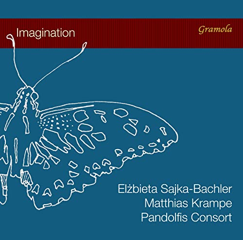 CD cover with white line drawing of a butterfly on blue background.