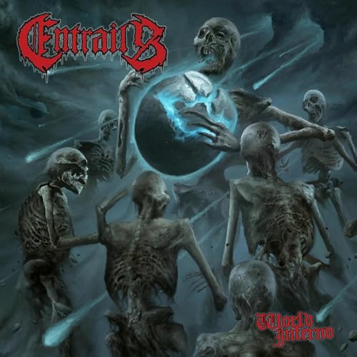 Album cover: skeletal figures reaching toward a glowing, fractured Earth.