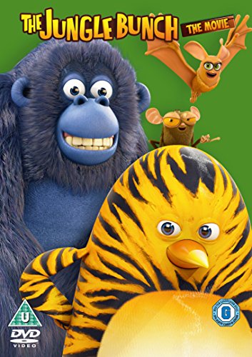DVD cover featuring animated animals: a gorilla, tiger-bird, bat, and mouse.