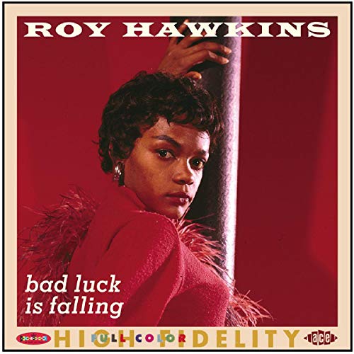 Roy Hawkins CD cover: a portrait of a man in red, looking down.
