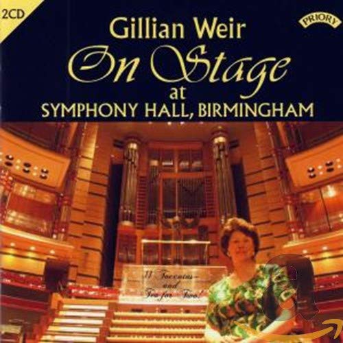 CD cover: Gillian Weir at Symphony Hall, Birmingham organ recital.