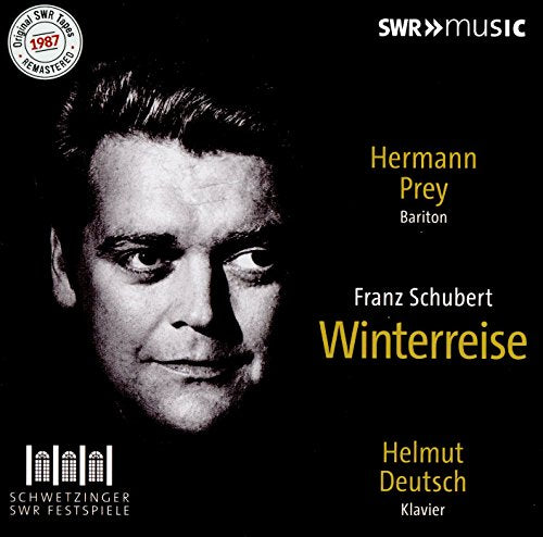CD cover featuring black and white portrait of Hermann Prey, baritone.