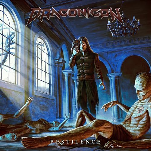 CD cover: dark fantasy illustration of a plague doctor and corpses.