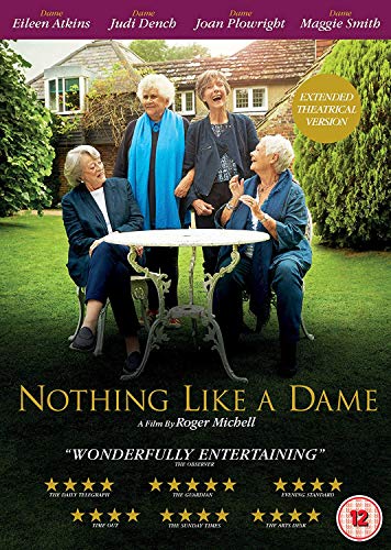 DVD cover featuring four older women seated in a garden.