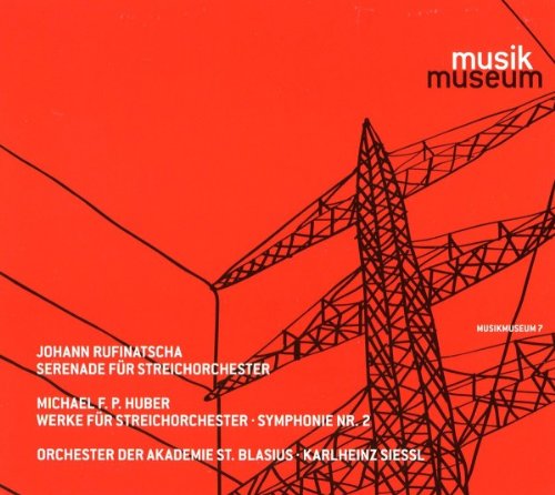 Red CD cover with abstract wireframe tower and text details.