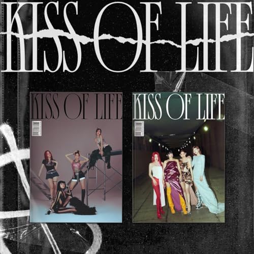 CD covers for "Kiss Of Life" featuring four women in different poses.