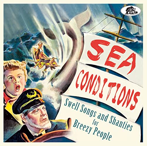 CD cover: vintage illustration of a whale, ship, and people at sea.