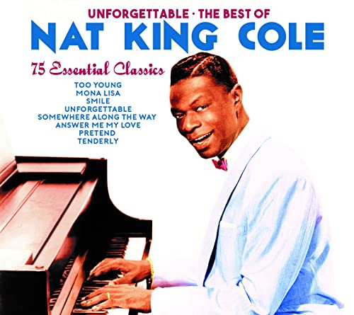 Nat King Cole album cover featuring him at a piano.