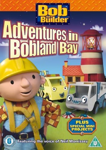 Bob the Builder DVD cover featuring Bob, vehicles, and a lighthouse.
