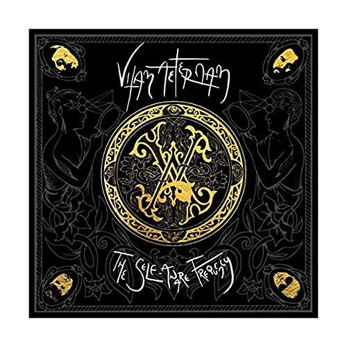 Black CD cover with gold ornate designs and silhouetted figures.