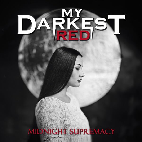 CD cover: woman in white before a large, blurred moon.