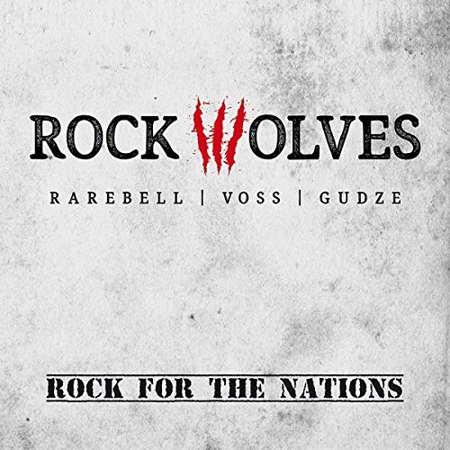 CD cover for Rock Wolves featuring a distressed, textured background.