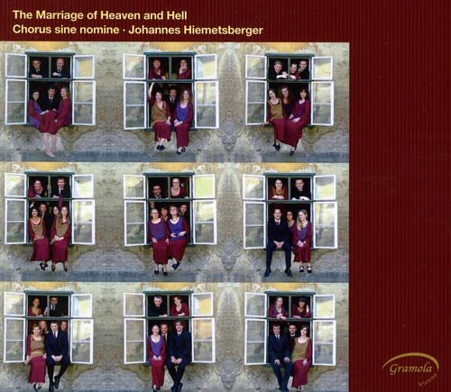CD cover with repeating images of people posed in window frames.