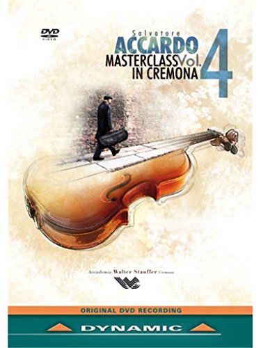 DVD cover for Salvatore Accardo’s violin masterclass in Cremona.