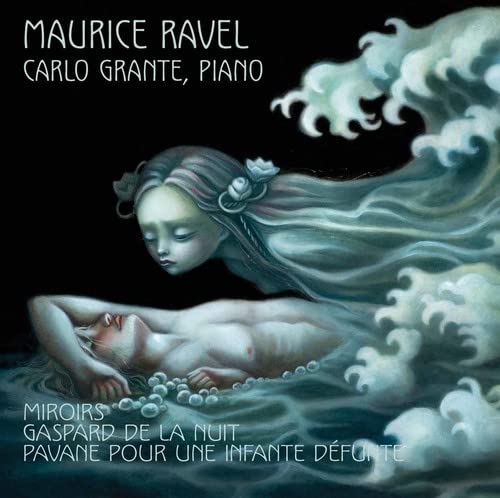 CD cover: painting of a woman with flowing hair amidst waves.