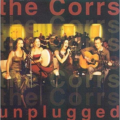 CD cover for The Corrs’ MTV Unplugged, featuring the band performing.