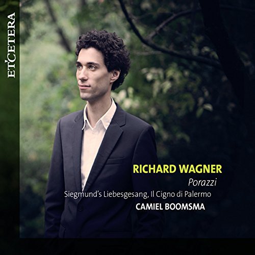 CD cover featuring pianist Camiel Boomsma and composer Richard Wagner.