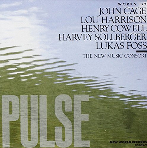 CD cover for "Pulse!" featuring composers and water ripple imagery.
