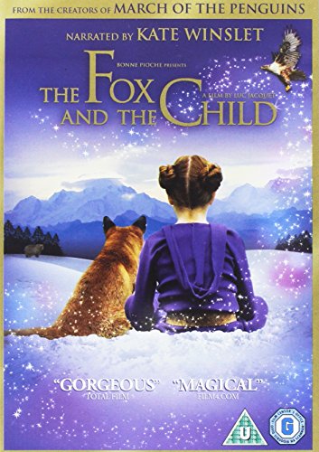 DVD cover for "The Fox and the Child" featuring a girl and fox.