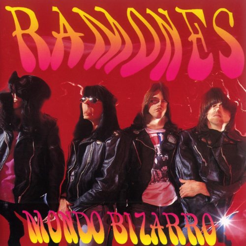 The Ramones band portrait on the "Mondo Bizarro" album cover.