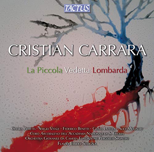 CD cover with abstract tree branches in blue and red paint splatters.