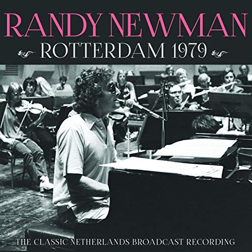 Randy Newman album cover, black and white photo of him at a piano.