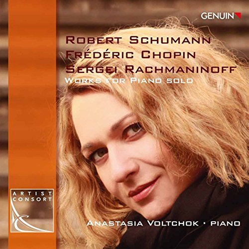CD cover featuring pianist Anastasia Voltchok and composers’ names.