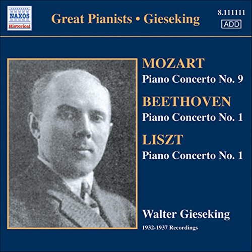 CD cover featuring pianist Walter Gieseking and composers’ names.