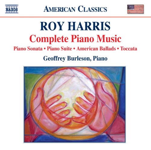 CD cover for Roy Harris’s complete piano music performed by Geoffrey Burleson.