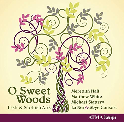 CD cover with illustrated tree branches and text: “O Sweet Woods”.
