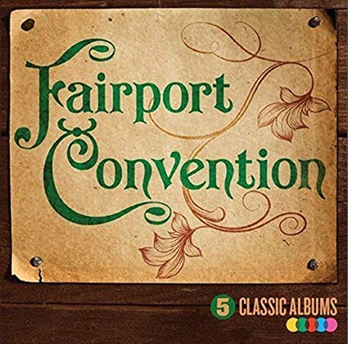 Fairport Convention album cover with floral designs and text.