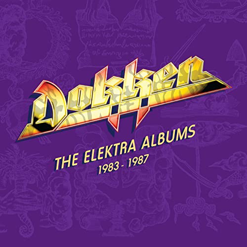 Dokken album cover, purple background, band logo and album title text.