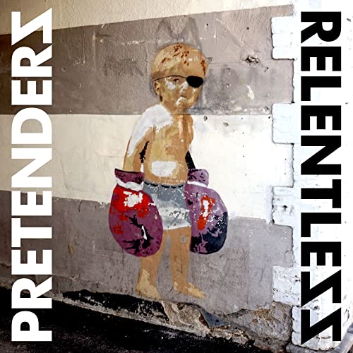 Album cover for Pretenders’ “Relentless” featuring a boxing cherub.