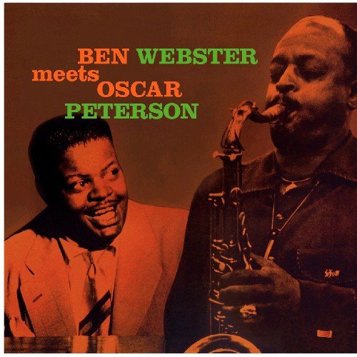 Album cover featuring Ben Webster and Oscar Peterson, both Black musicians.