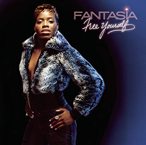 Fantasia Barrino in a fur coat, album cover for "Free Yourself".
