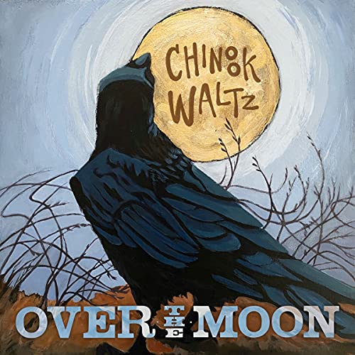 CD cover with a dark bird silhouette against a golden moon.