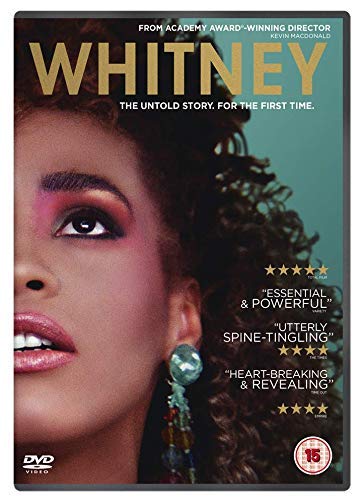 DVD cover featuring a close-up portrait of singer Whitney Houston.