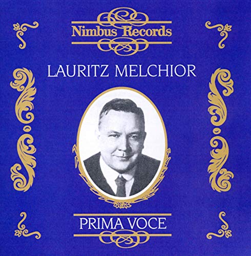 CD cover: Lauritz Melchior portrait in ornate gold frame on blue.