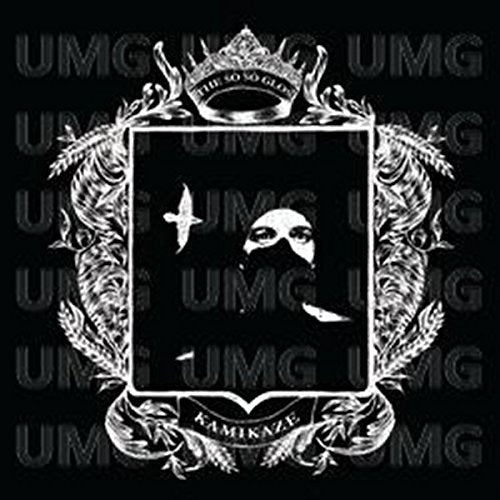 CD cover: black and white image of a masked face with crown and floral design.