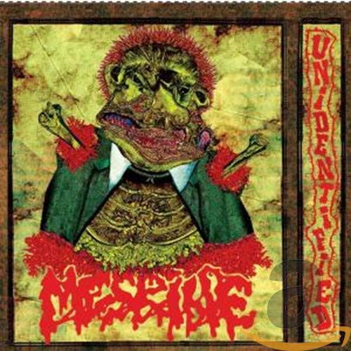 CD cover: grotesque, distorted face in suit with red accents.
