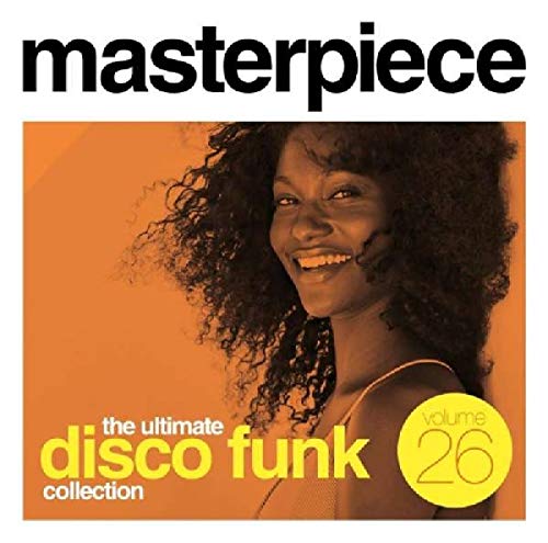 CD cover featuring a smiling woman with afro hair, orange background.