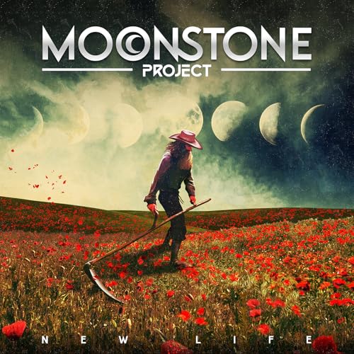 CD cover: figure with scythe in poppy field under moons.