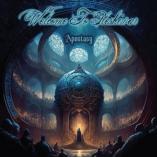 CD cover art: ornate, circular hall with figures and glowing orb.