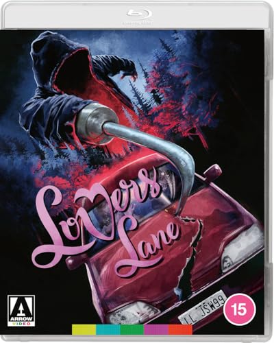 Lovers Lane" Blu-ray cover featuring a hooded figure and a car with a hook.