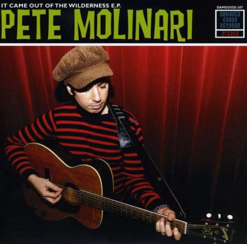 Vinyl record cover featuring Pete Molinari with a guitar, red background.
