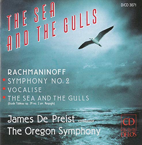 CD cover for Rachmaninoff symphony, featuring a seagull over water.