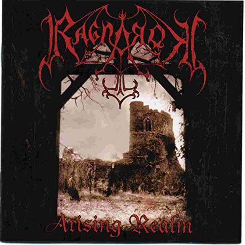 CD cover for “Ragnarok - Arising Realm” featuring a ruined castle.